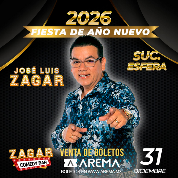 Jose Luis Zagar en Zagar Comedy Bar Esfera AREMA Ticket