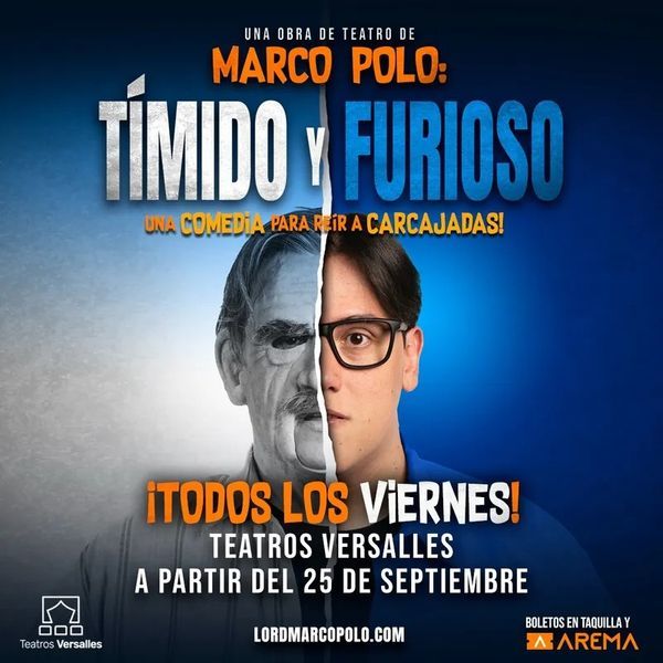 Flyer de Marco Polo: Tímido y Furioso en Teatros Versalles