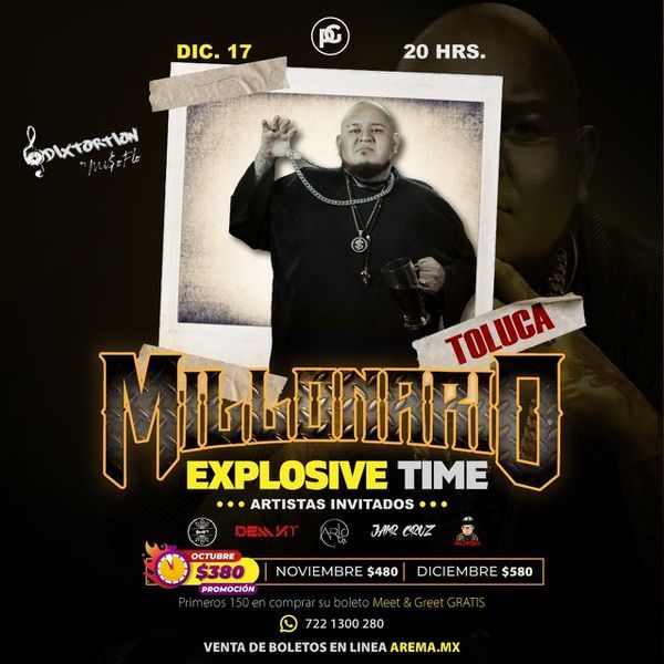 El Millonario En Toluca AREMA Ticket