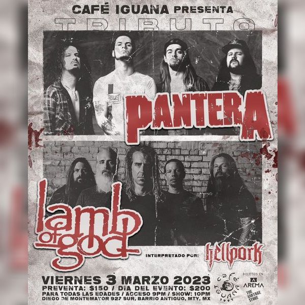 Tributo a Pantera y Lamb of God por Hellpork AREMA Ticket