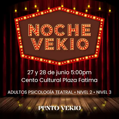 Flyer de Noche Vekio en Monterrey