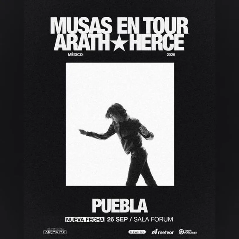 Arath Herce Musas en Tour 2026 en Puebla