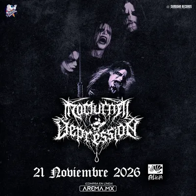 Flyer de Nocturnal Depression en CDMX