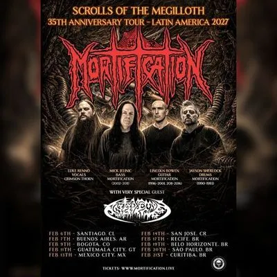 Flyer de Mortification en CDMX