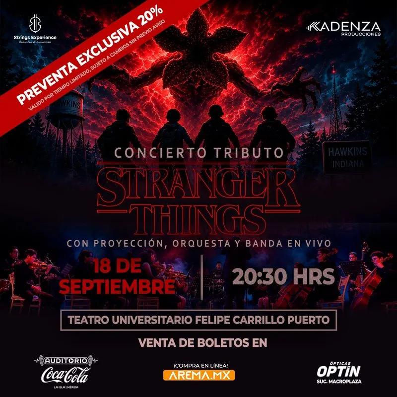 Concierto Tributo Stranger Things en Mérida