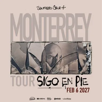 Flyer de Santiago Cruz en Monterrey