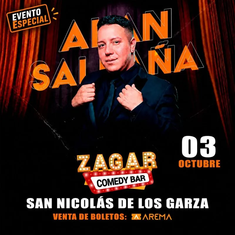 Alan Saldaña en Zagar Comedy Bar San Nicolas