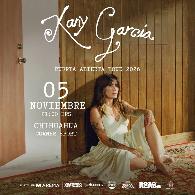 Kany García Puerta abierta tour 2026 en Chihuahua