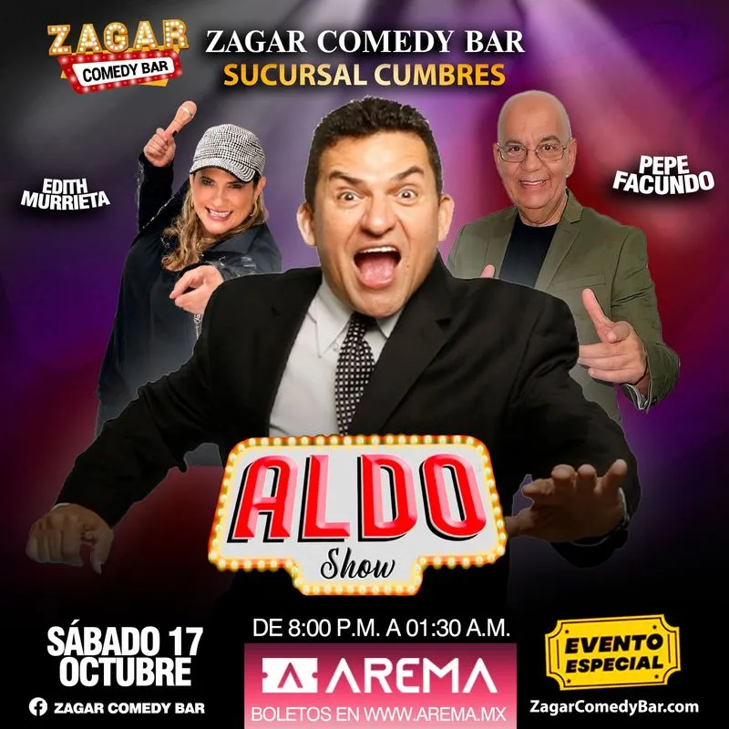 Aldo Show en Zagar Comedy Bar en Cumbres