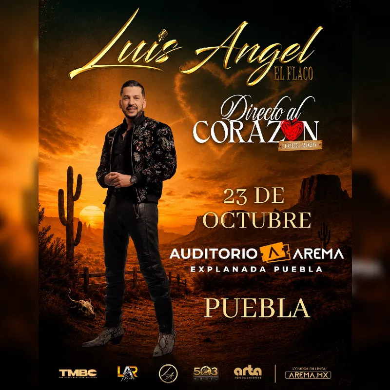 Luis Angel "El Flaco" Directo al Corazón en Puebla
