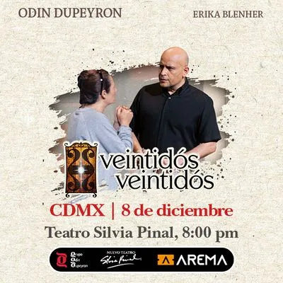 Flyer de Veintidos - Veintidos de Odin Dupeyron en CDMX