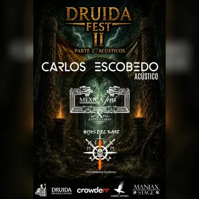 Flyer de Druida Fest II Parte II: Acústico en Guadalajara
