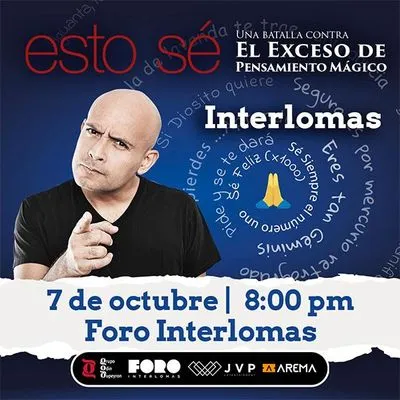 Flyer de Esto Sé con Odin Dupeyron en Interlomas