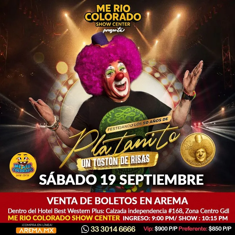 Platanito Show en Me Rio Colorado