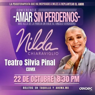 Flyer de Nilda Chiaraviglio - Amar sin perdernos en CDMX