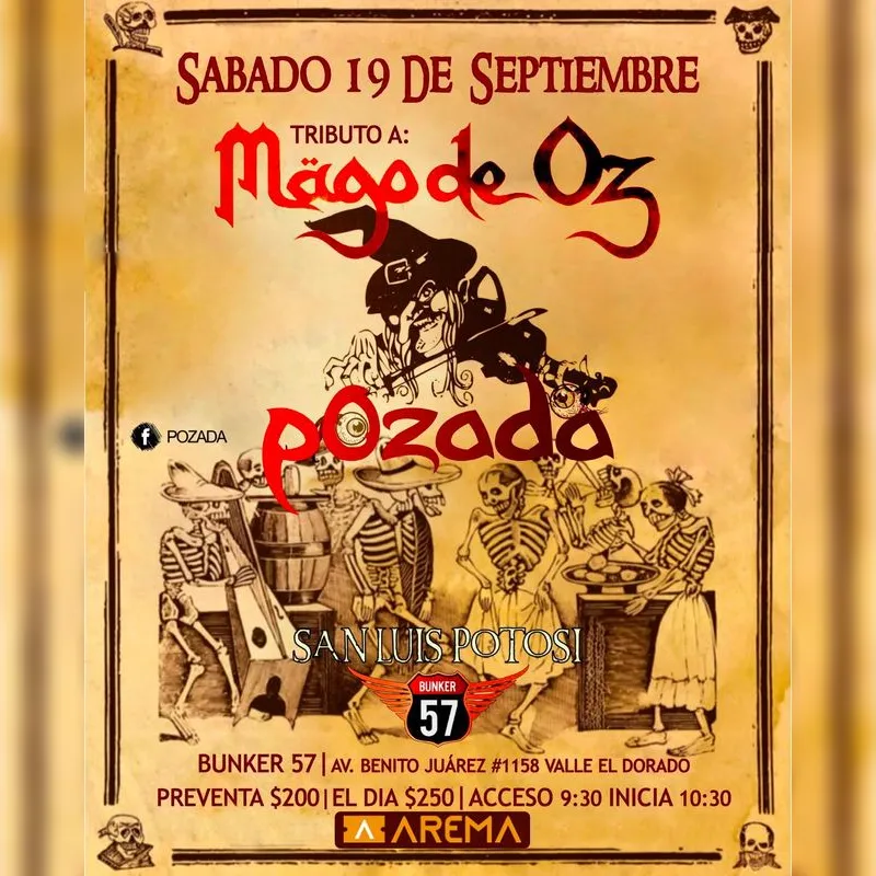 Tributo a Mago de Oz en San Luis Potosi