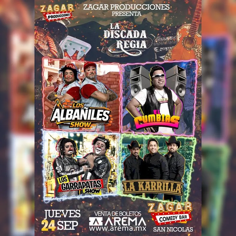 La Discada Regia en Zagar Comedy Bar San Nicolas