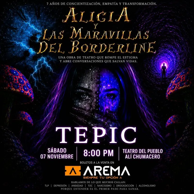 Alicia y Las Maravillas de Borderline en Tepic
