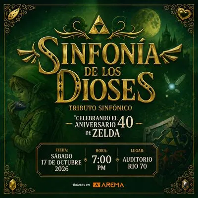 Flyer de Sinfonia de los Dioses en Monterrey