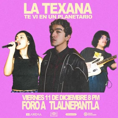 Flyer de La Texana / Te Vi En Un Planetario