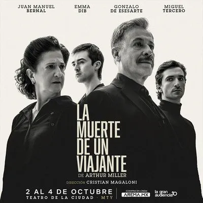 Flyer de La Muerte de un Viajante en Monterrey
