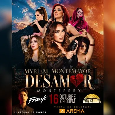 Flyer de ¡Myriam, en Concierto! en Monterrey