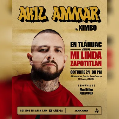 Flyer de Akil Ammar en Tláhuac