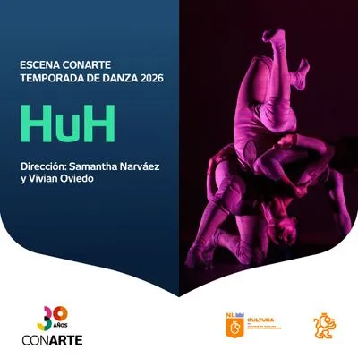Flyer de Escena CONARTE Temporada de Danza - HuH