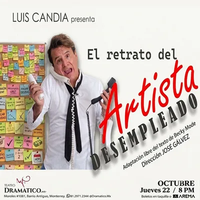 Flyer de El retrato del Artista Desempleado