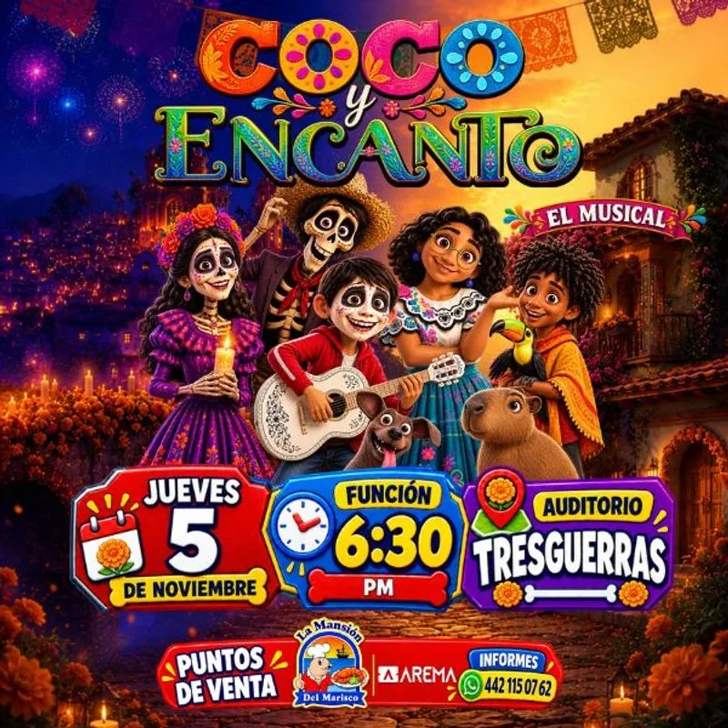 Coco y Encanto el musical en Celaya