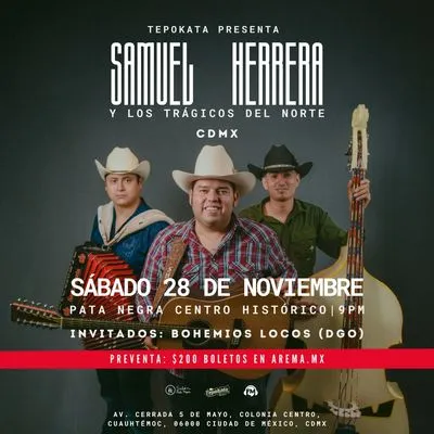 Flyer de Samuel Herrera en CDMX