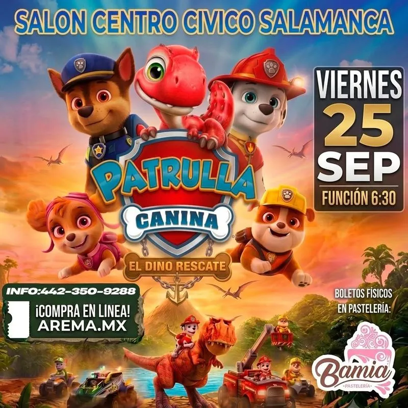 Patrulla Canina al Dino rescate en Salamanca