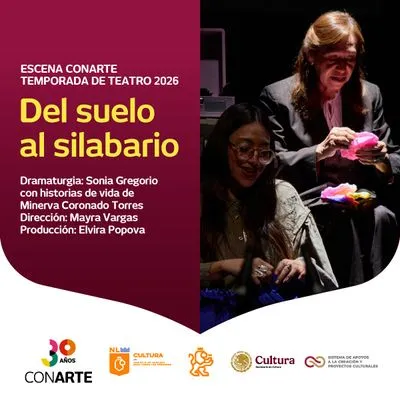 Flyer de Del suelo al silabario