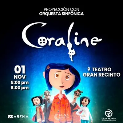 Flyer de Coraline: Orquesta Sinfónica