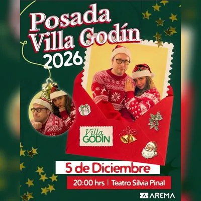Flyer de Posada Villa Godin 2026 de CDMX