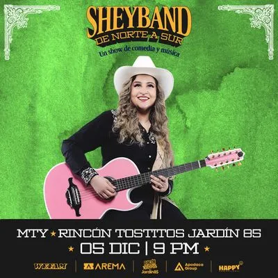 Flyer de Shey Band en Monterrey
