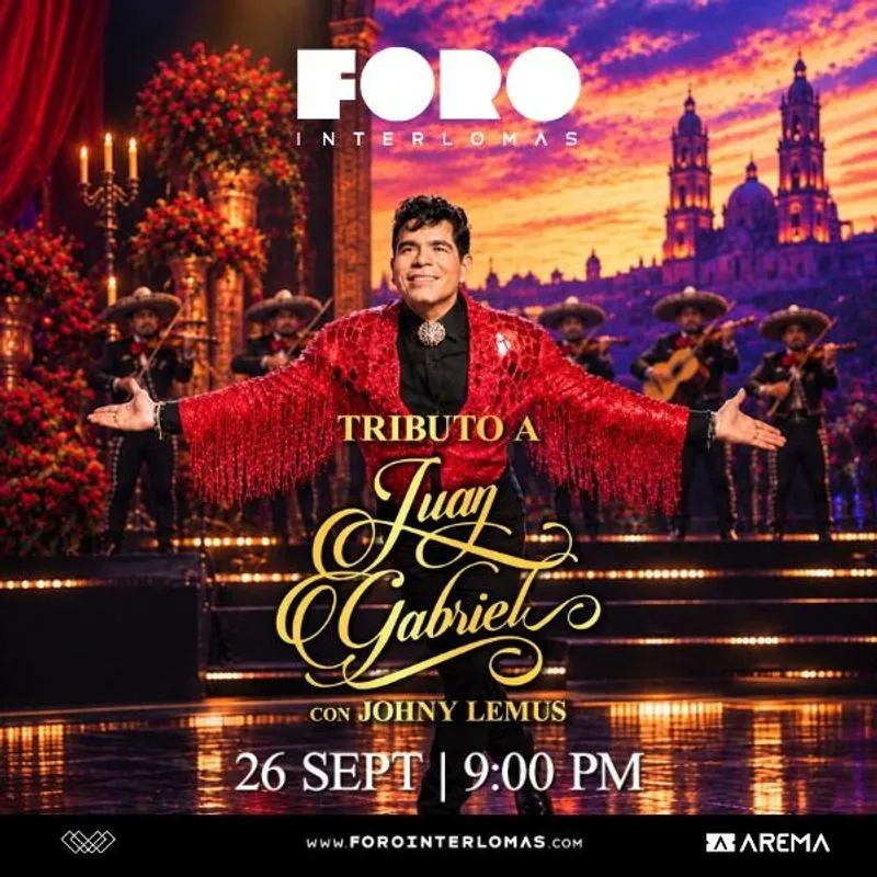 Tributo a Juan Gabriel con Johny Lemus en Foro Interlomas