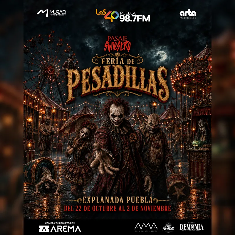 Pasaje Siniestro: Feria de las Pesadillas en Puebla