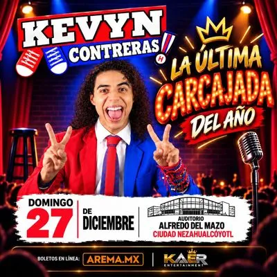Flyer de Kevin Contreras en Nezahualcóyotl