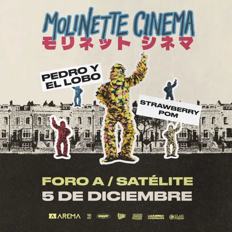 MOLINETTE CINEMA ● PEDRO Y EL LOBO ● STRAWBERRY POM en FORO A