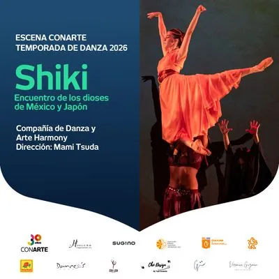 Flyer de Shiki. Encuentro de los dioses México y Japón