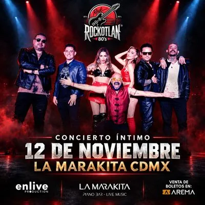 Flyer de Rockotlan 80's en CDMX