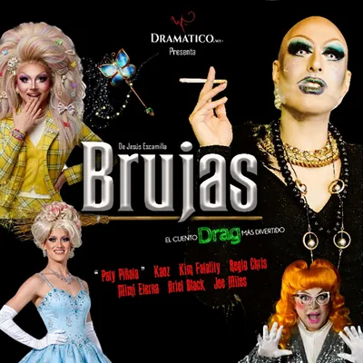 Flyer de Brujas el cuento DRAG más divertido