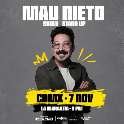 Flyer de Mau Nieto en La Marakita