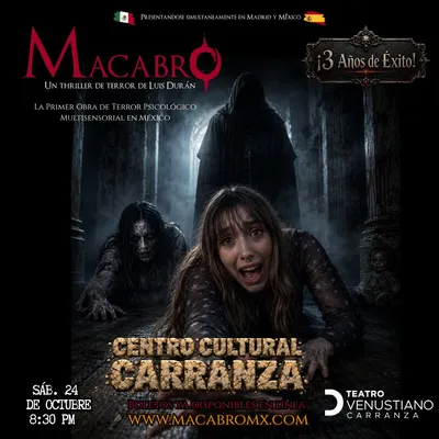 Flyer de Macabro en CDMX