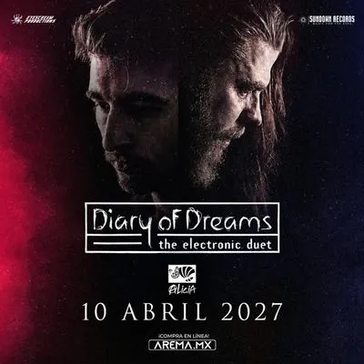 Flyer de Diary of dreams (The electronic duo)