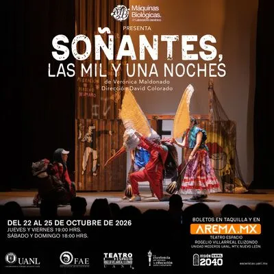 Flyer de Soñantes, las mil y una noches