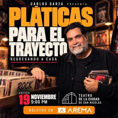 Flyer de Pláticas para el Trayecto en Vivo / Regresando a Casa