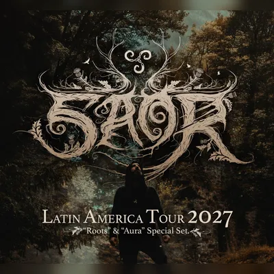 Flyer de SAOR en CDMX 2026 - “Roots” & “Aura” Special Set.