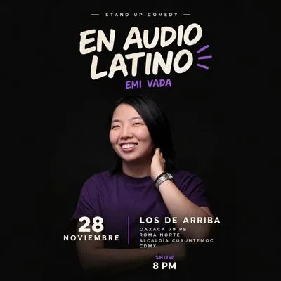 Flyer de En Audio Latino Stand Up Comedy en CDMX
